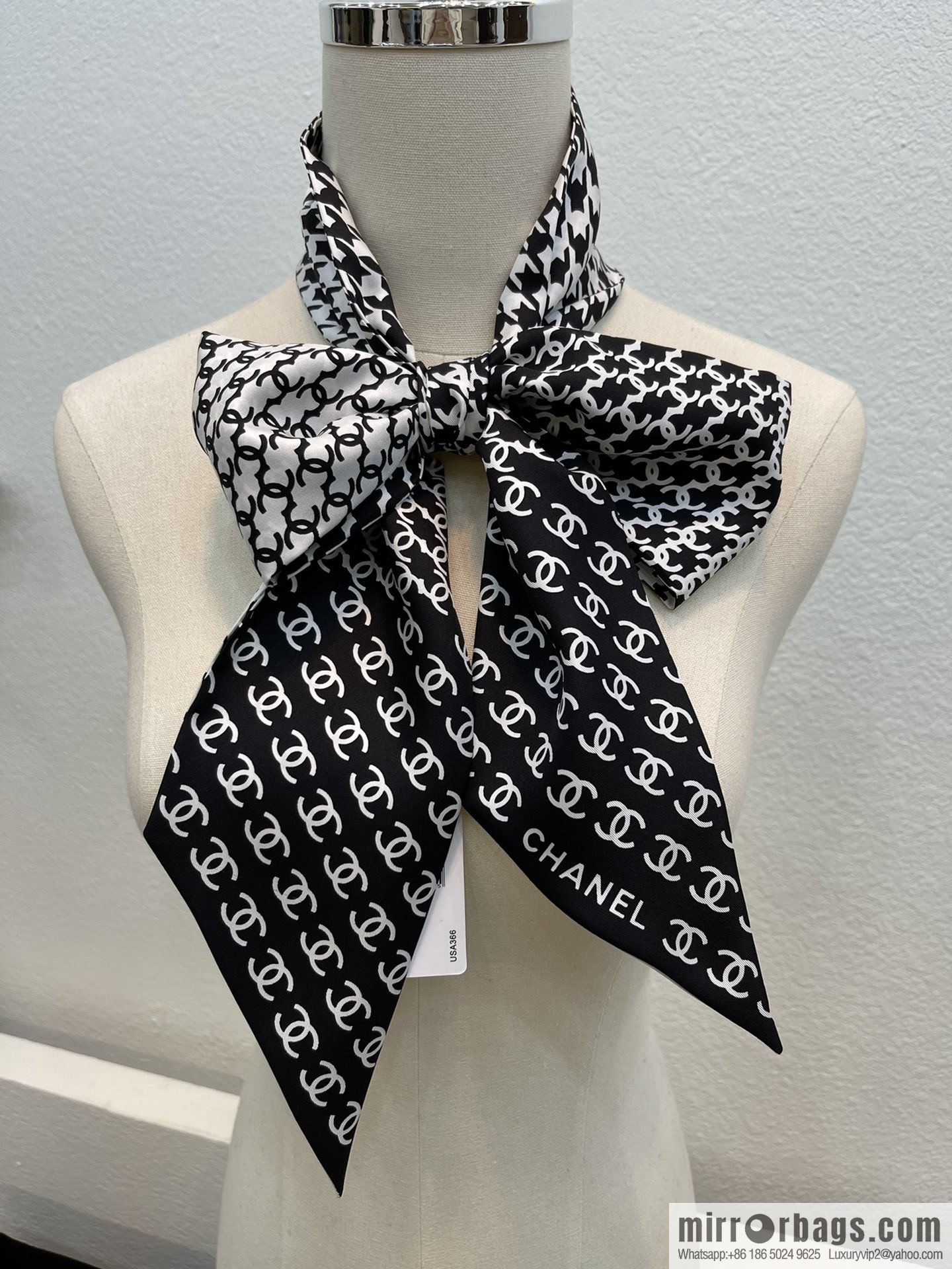 Chanel 100% silk max-Twiily ribbon