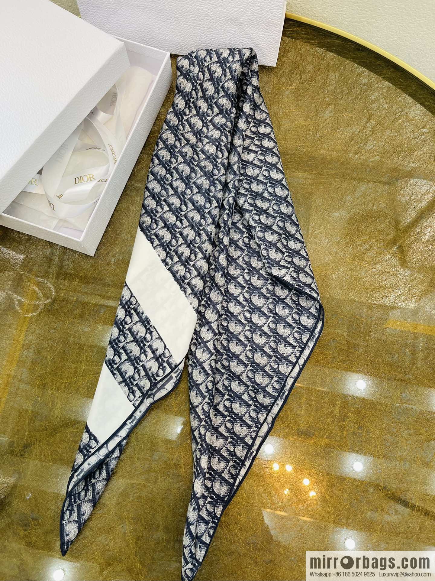 Dior sand wash 100% silk scarf