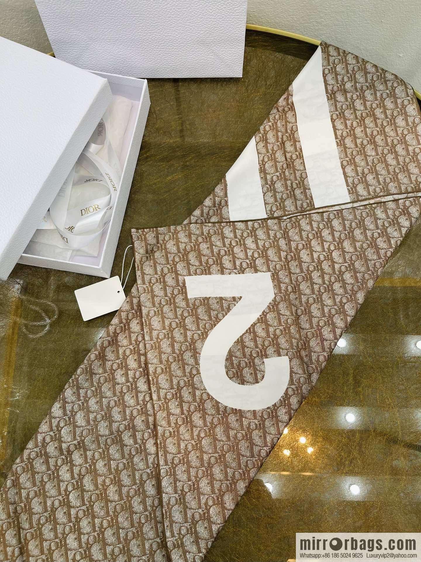 Dior sand wash 100% silk scarf