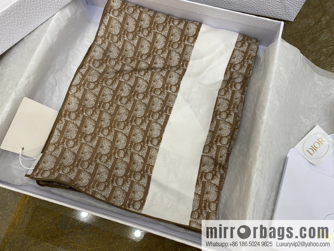 Dior sand wash 100% silk scarf