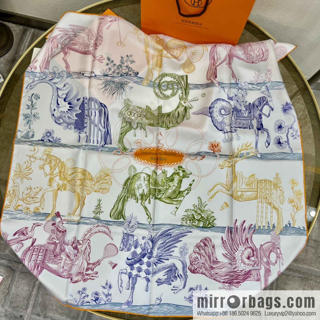 Hermes Magical Horse Rider 100% Silk Scarf