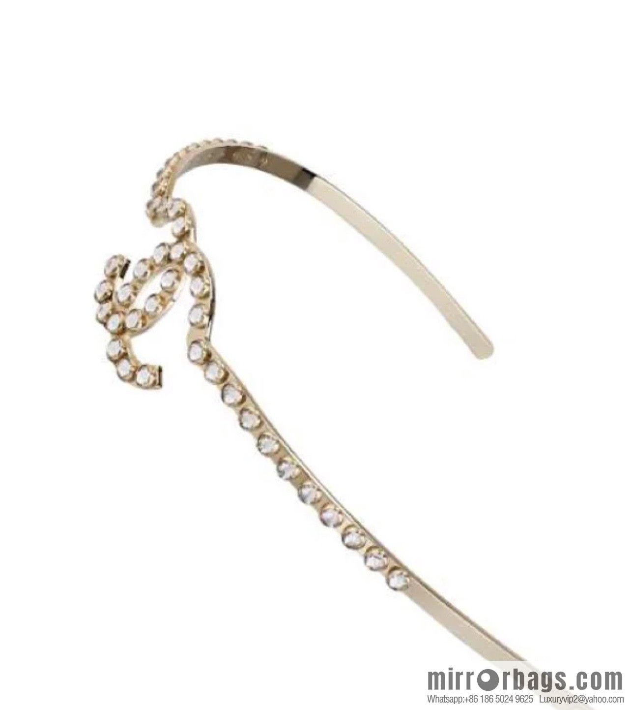 New Chanel double c pearl headband