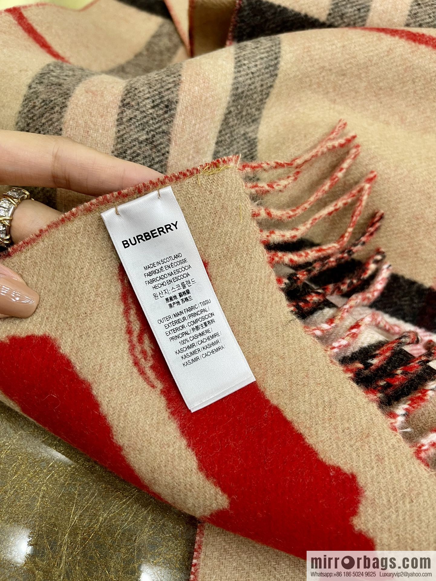 Burberry Love Cashmere Scarf