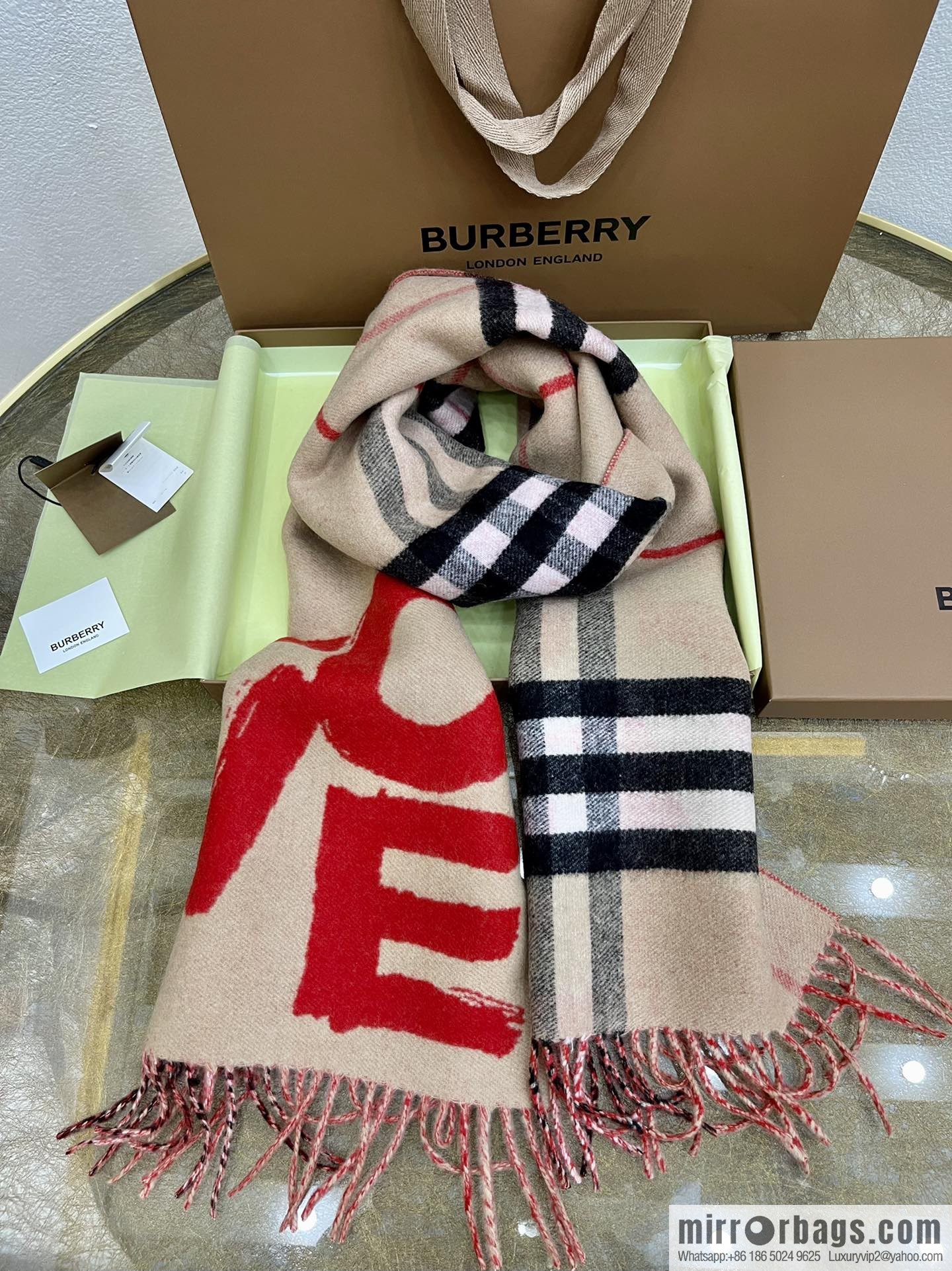 Burberry Love Cashmere Scarf