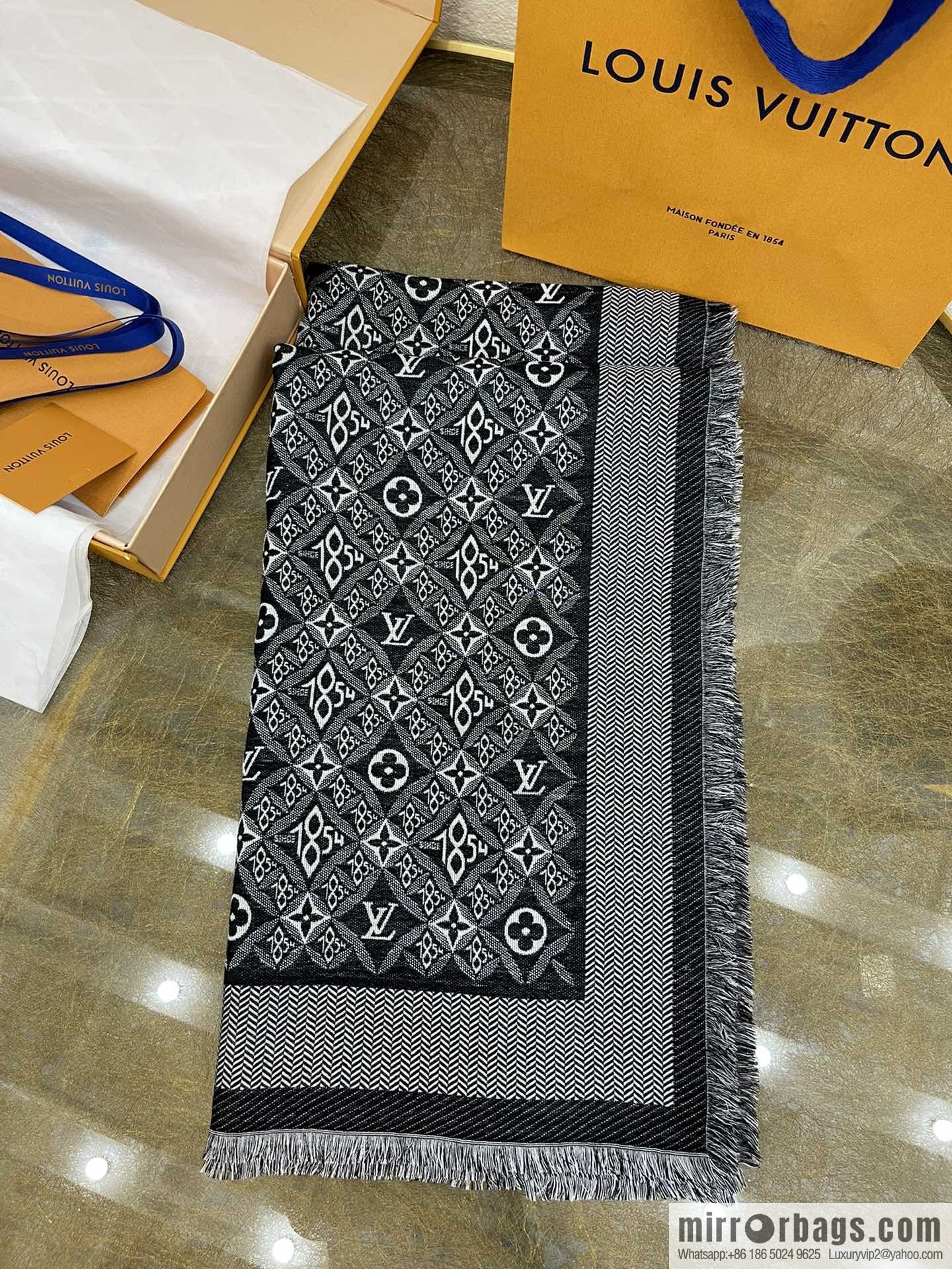 LV Louis Vuitton 60% silk 40% wool scarf shawl mp2821 mp2823