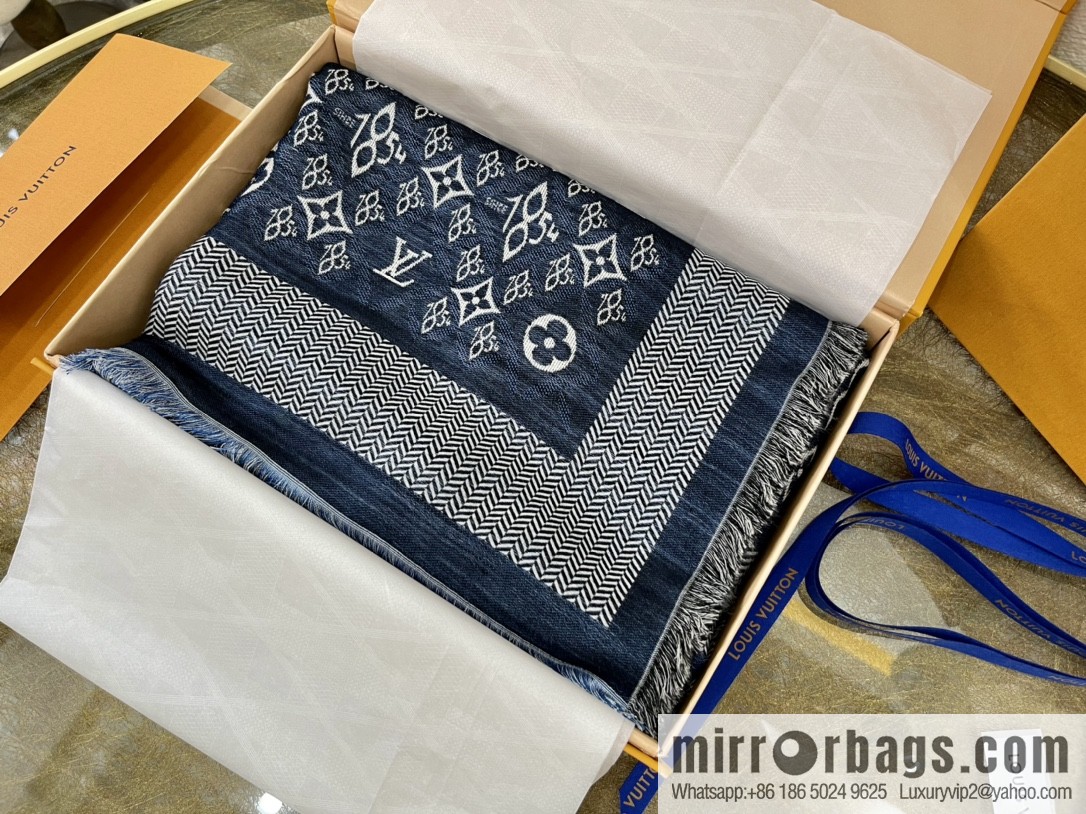 LV Louis Vuitton 60% silk 40% wool scarf shawl mp2821 mp2823