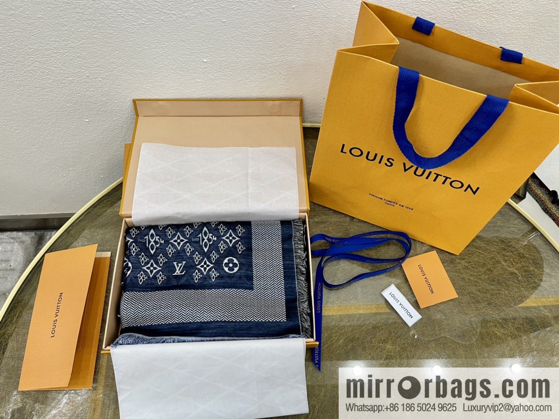 LV Louis Vuitton 60% silk 40% wool scarf shawl mp2821 mp2823