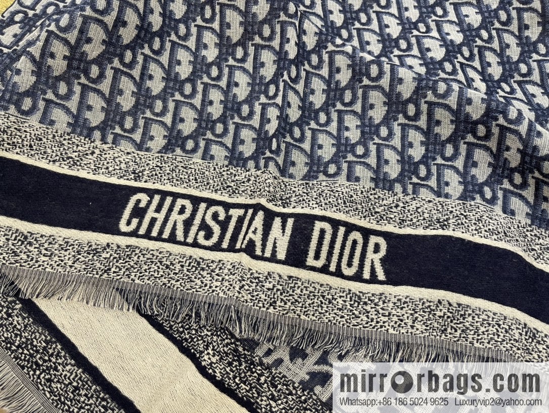 Dior D-Oblique pattern large shawl scarf 12DOB140I142_C540