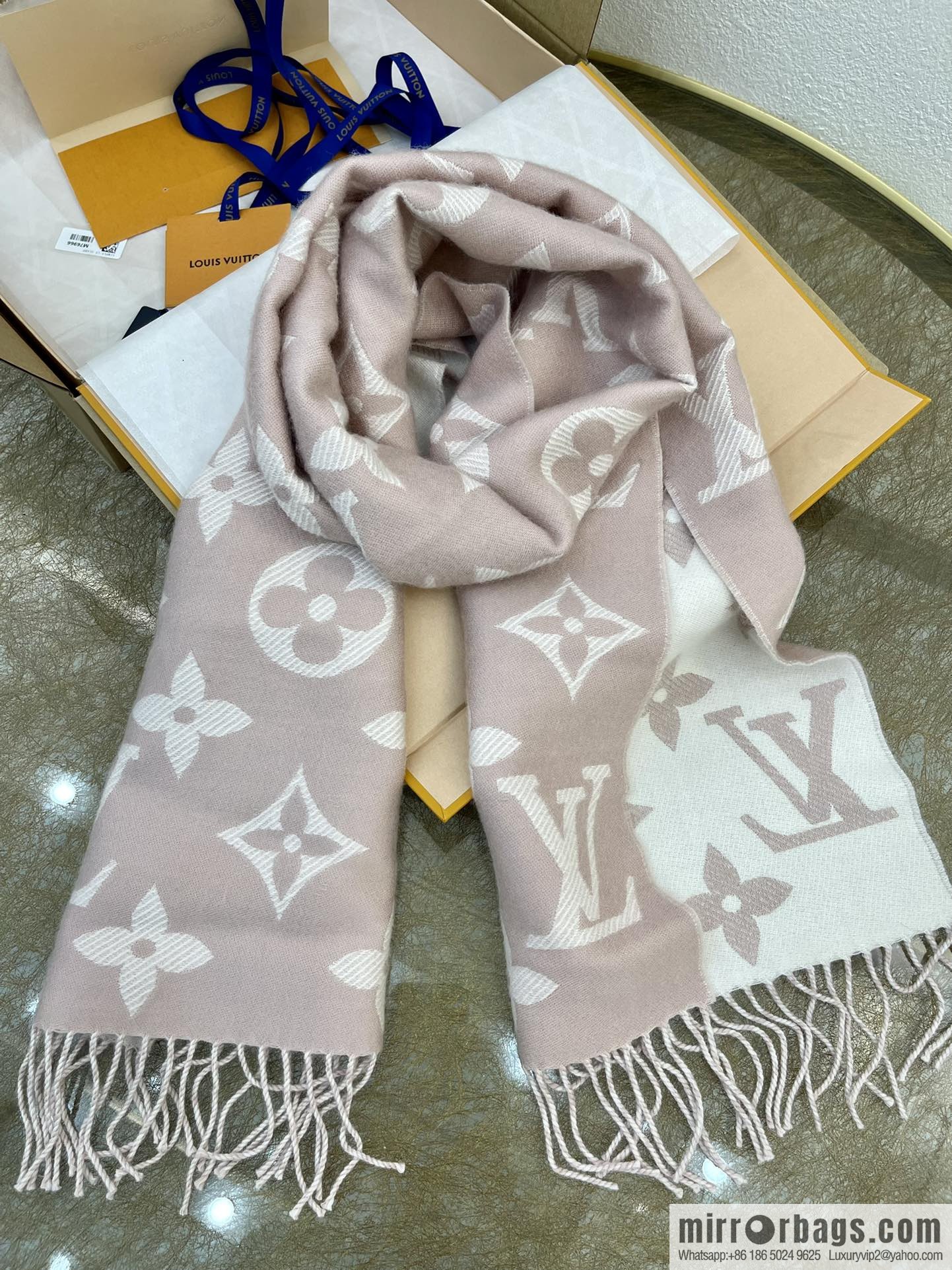 LV Louis Vuitton SIMPLY LV wool long towel m76964 m76966