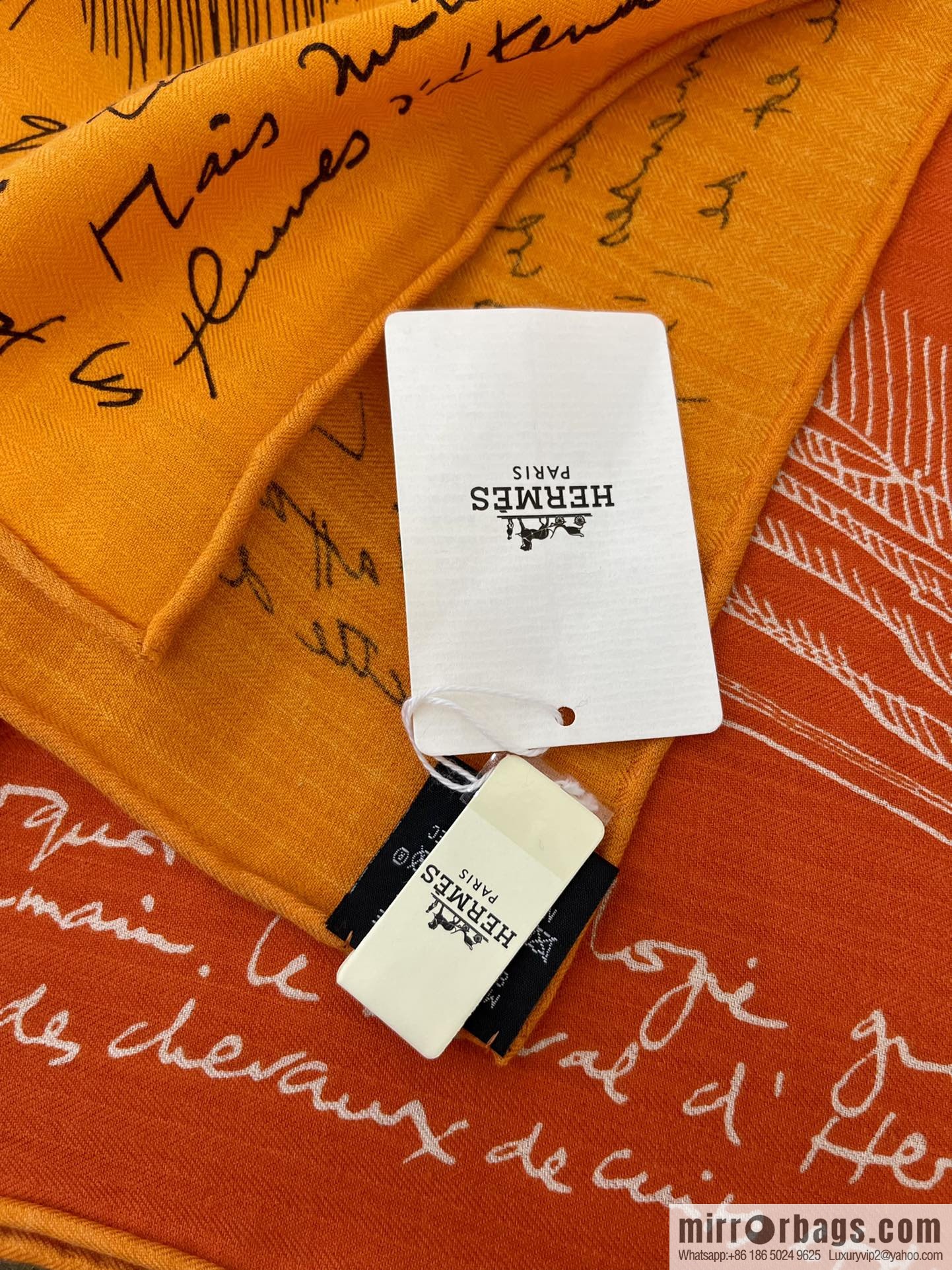 Hermes Handmade curled cashmere and silk blend shawl