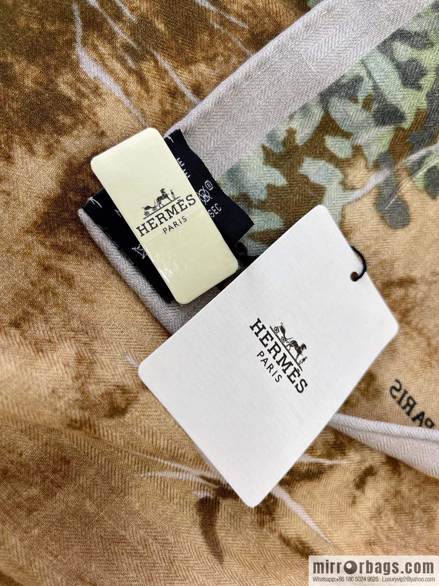 Hermes Handmade curled cashmere and silk blend shawl