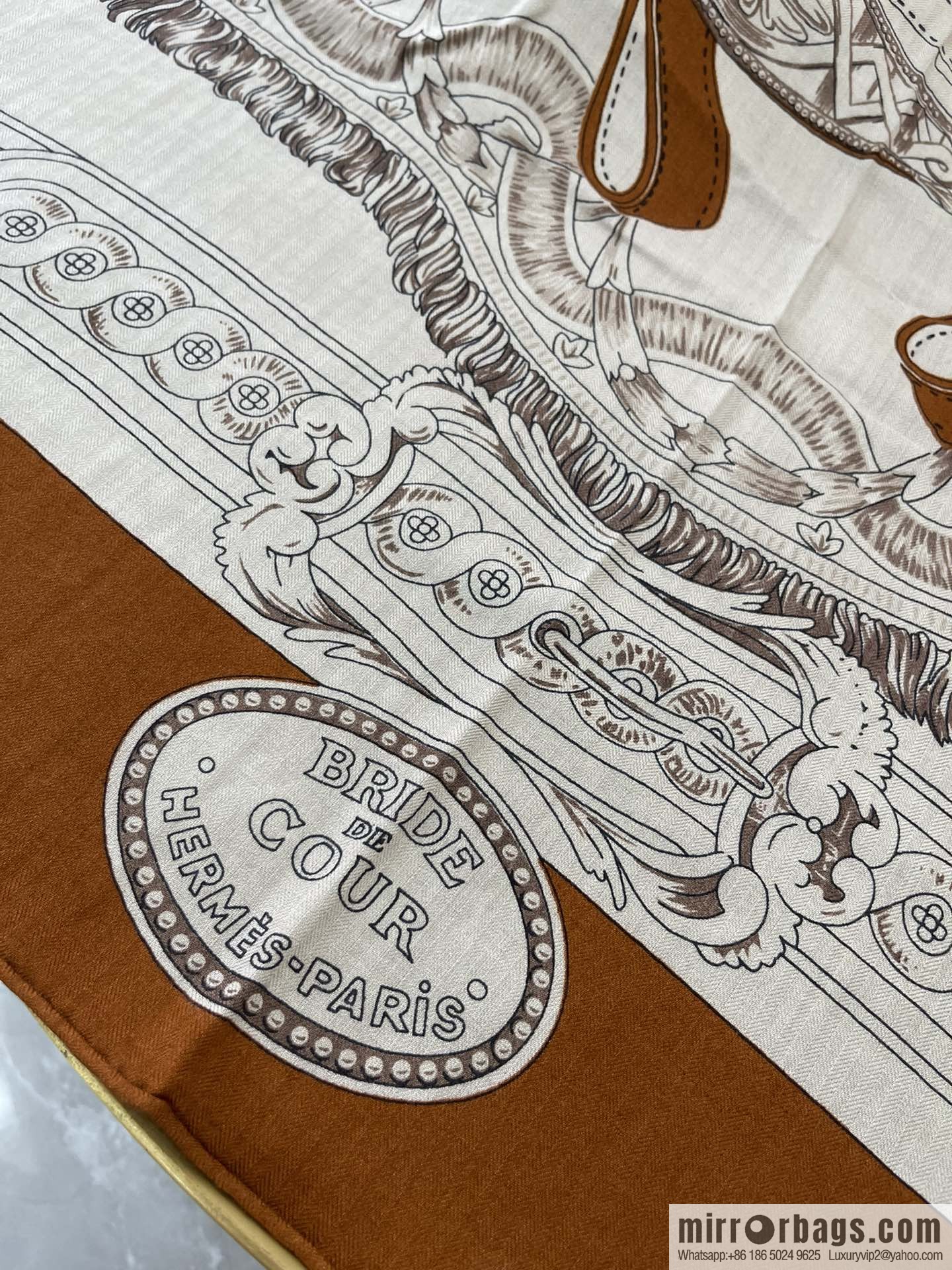 Hermes Handmade curled cashmere and silk blend shawl