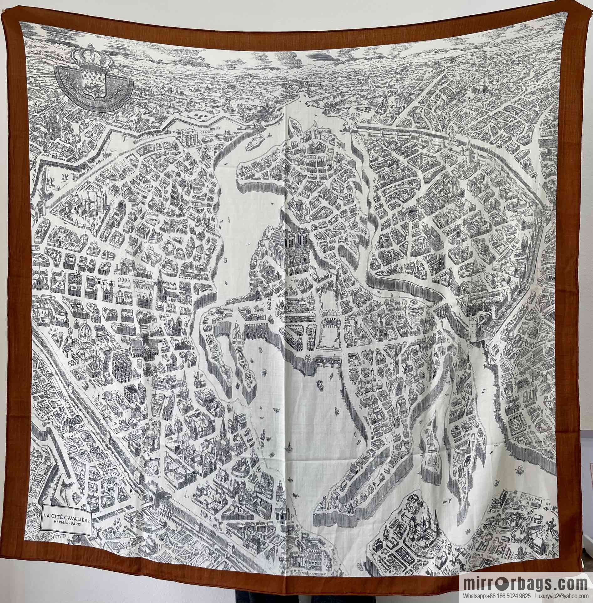 Hermes Handmade curled cashmere and silk blend shawl