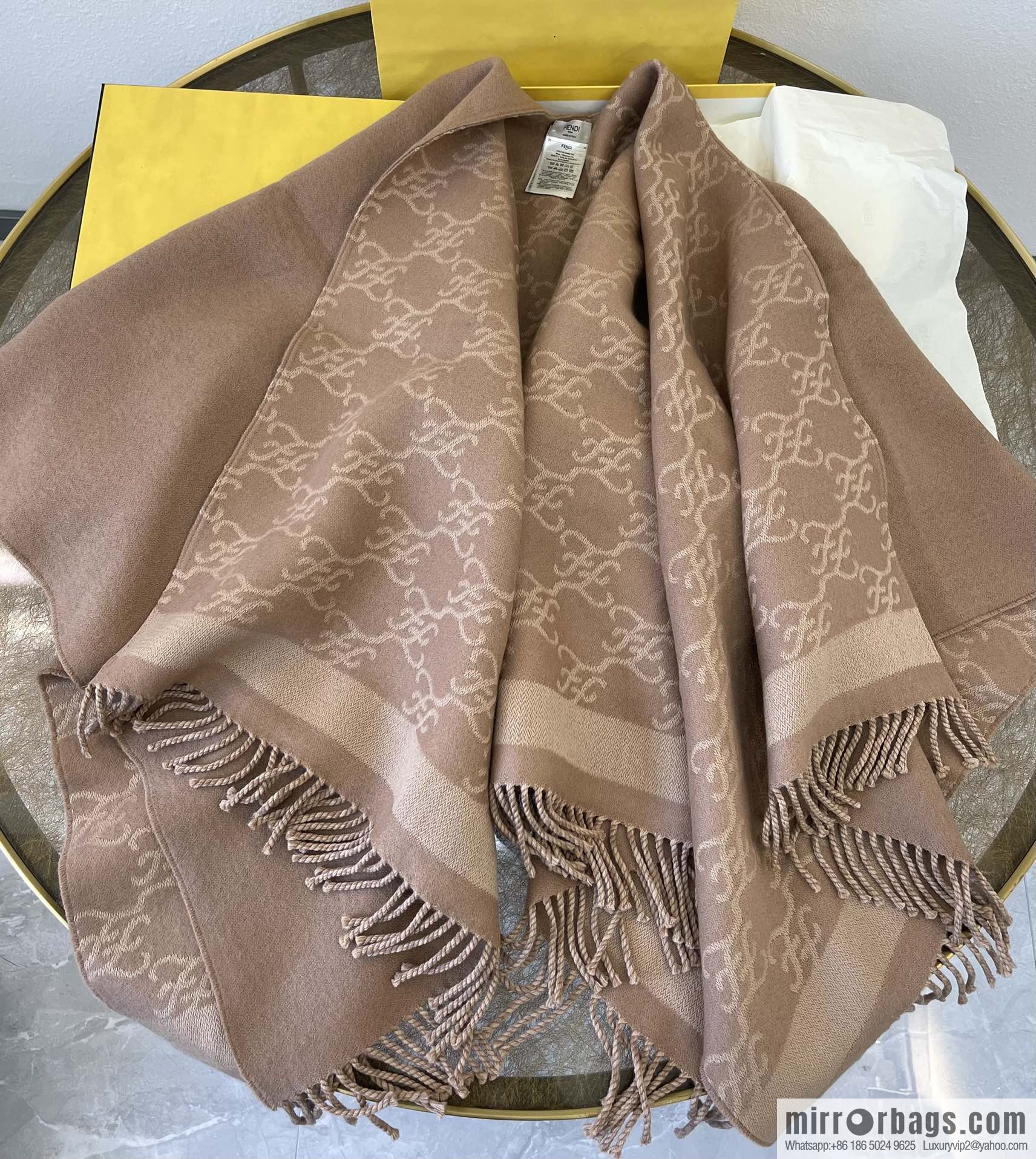 Fendi karl double-sided cape