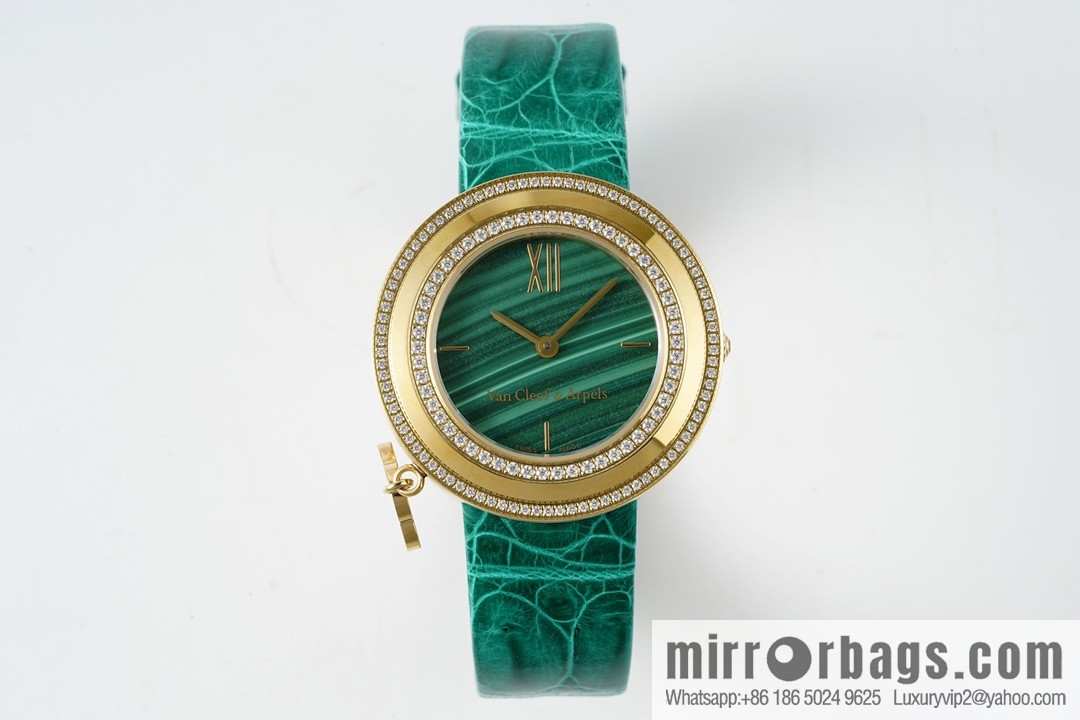 Van Cleef & Arpels Design Features Swiss Quartz Movement Watch