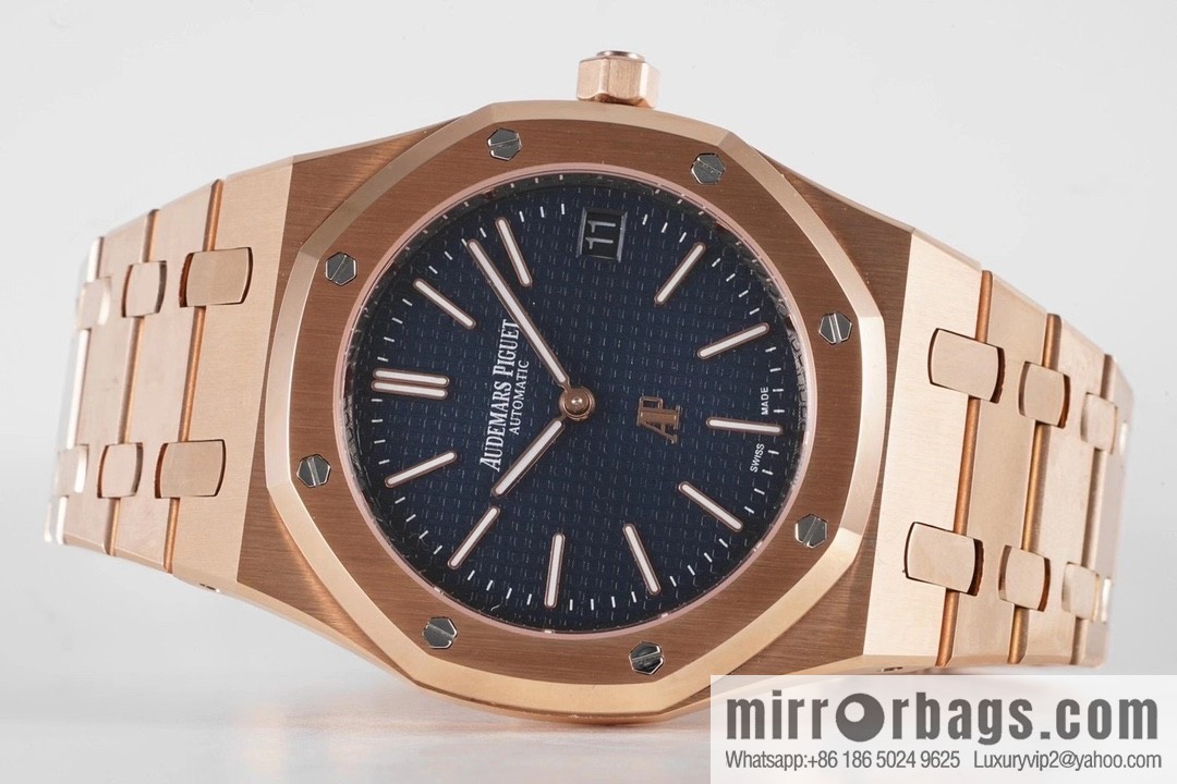 Royal Oak 15202 watch size 39mm super two-pin mechanical movement, sapphire crystal glass mirror, original Cal.2121 automatic movement