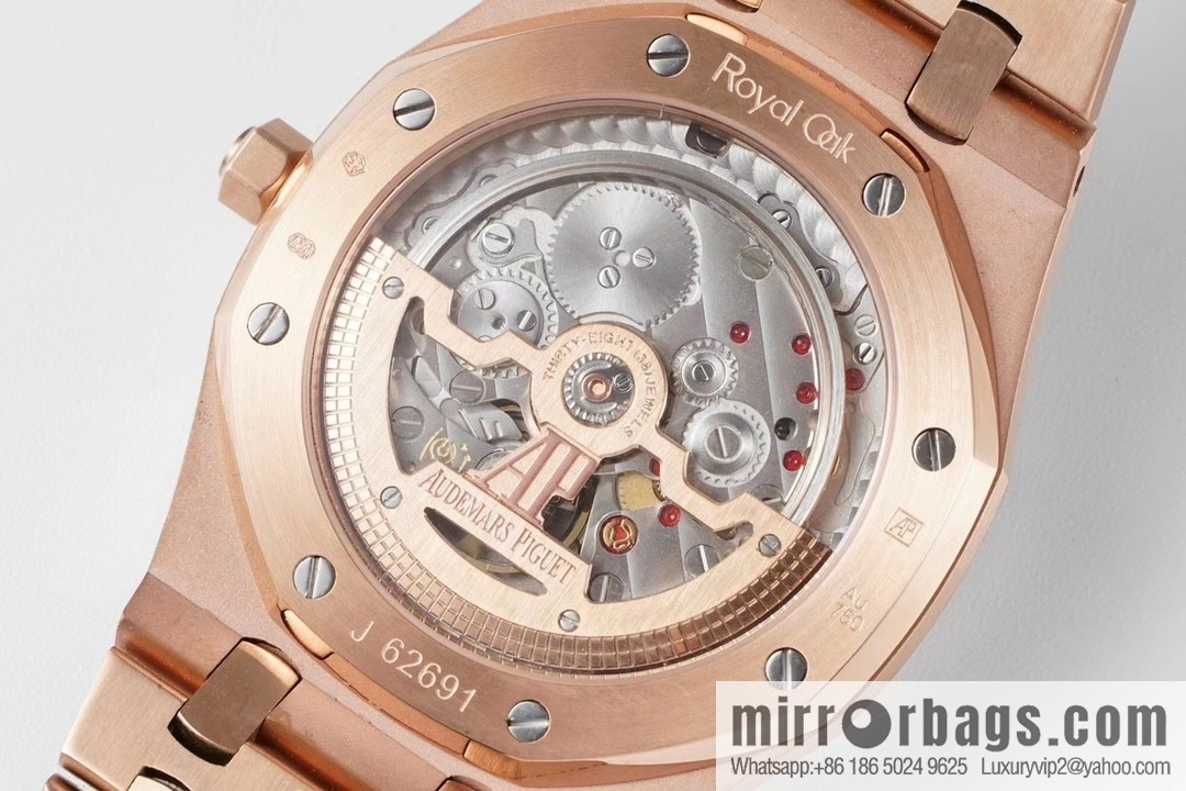 Royal Oak 15202 watch size 39mm super two-pin mechanical movement, sapphire crystal glass mirror, original Cal.2121 automatic movement