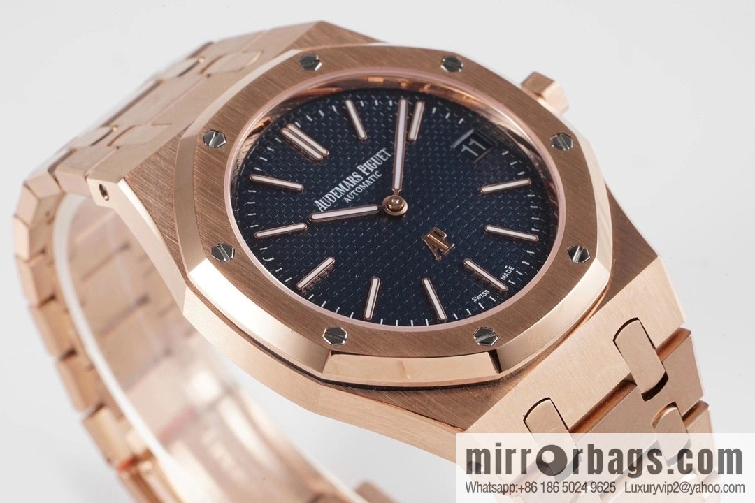 Royal Oak 15202 watch size 39mm super two-pin mechanical movement, sapphire crystal glass mirror, original Cal.2121 automatic movement