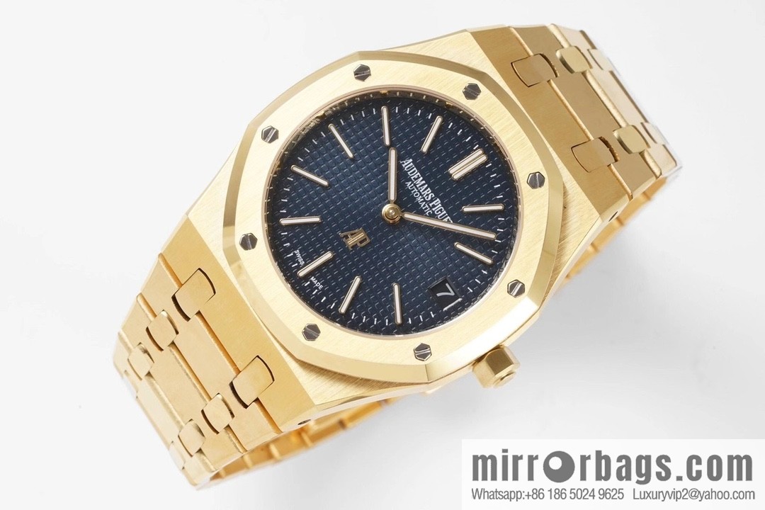 Royal Oak 15202 watch size 39mm super two-pin mechanical movement, sapphire crystal glass mirror, original Cal.2121 automatic movement