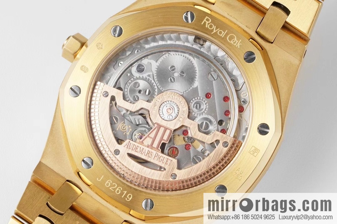 Royal Oak 15202 watch size 39mm super two-pin mechanical movement, sapphire crystal glass mirror, original Cal.2121 automatic movement