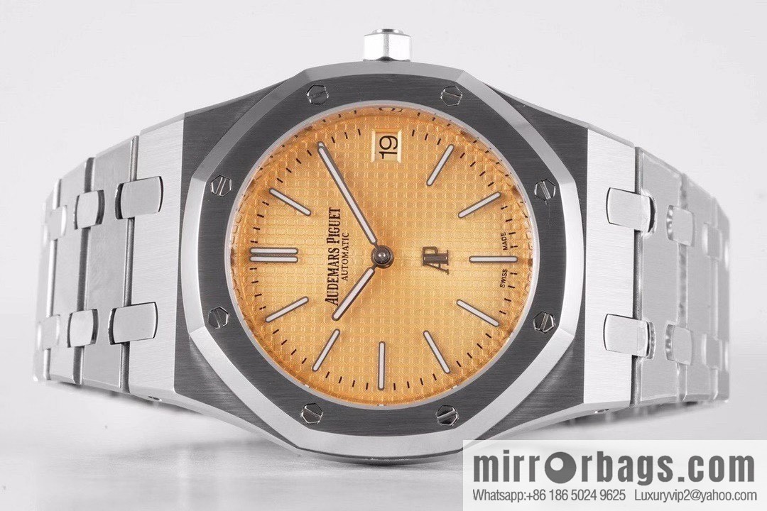 Royal Oak 15202 watch size 39mm super two-pin mechanical movement, sapphire crystal glass mirror, original Cal.2121 automatic movement