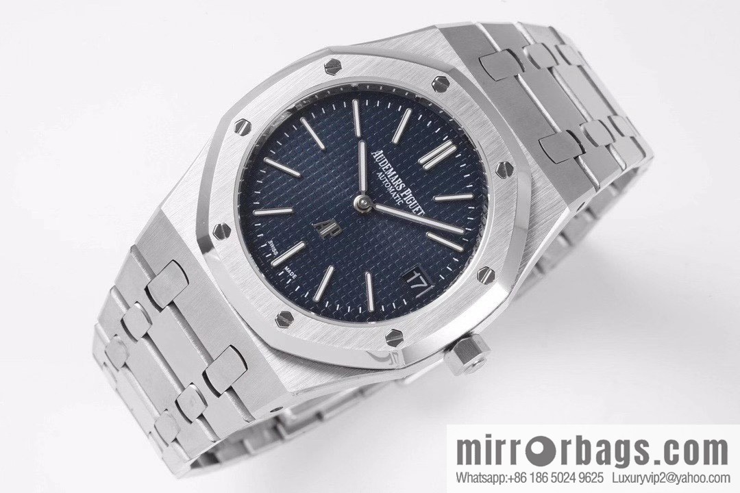Royal Oak 15202 watch size 39mm super two-pin mechanical movement, sapphire crystal glass mirror, original Cal.2121 automatic movement