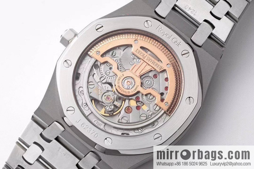 Royal Oak 15202 watch size 39mm super two-pin mechanical movement, sapphire crystal glass mirror, original Cal.2121 automatic movement