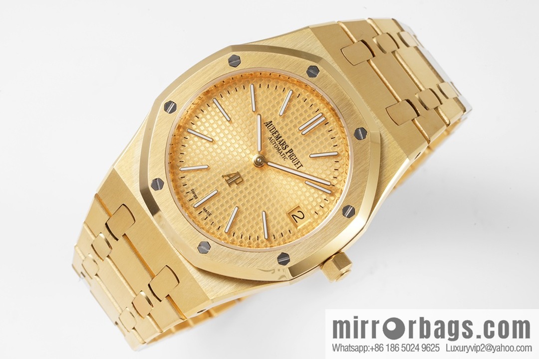 Royal Oak 15202 watch size 39mm super two-pin mechanical movement, sapphire crystal glass mirror, original Cal.2121 automatic movement