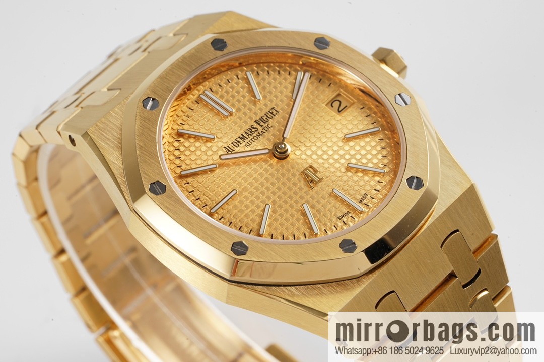 Royal Oak 15202 watch size 39mm super two-pin mechanical movement, sapphire crystal glass mirror, original Cal.2121 automatic movement