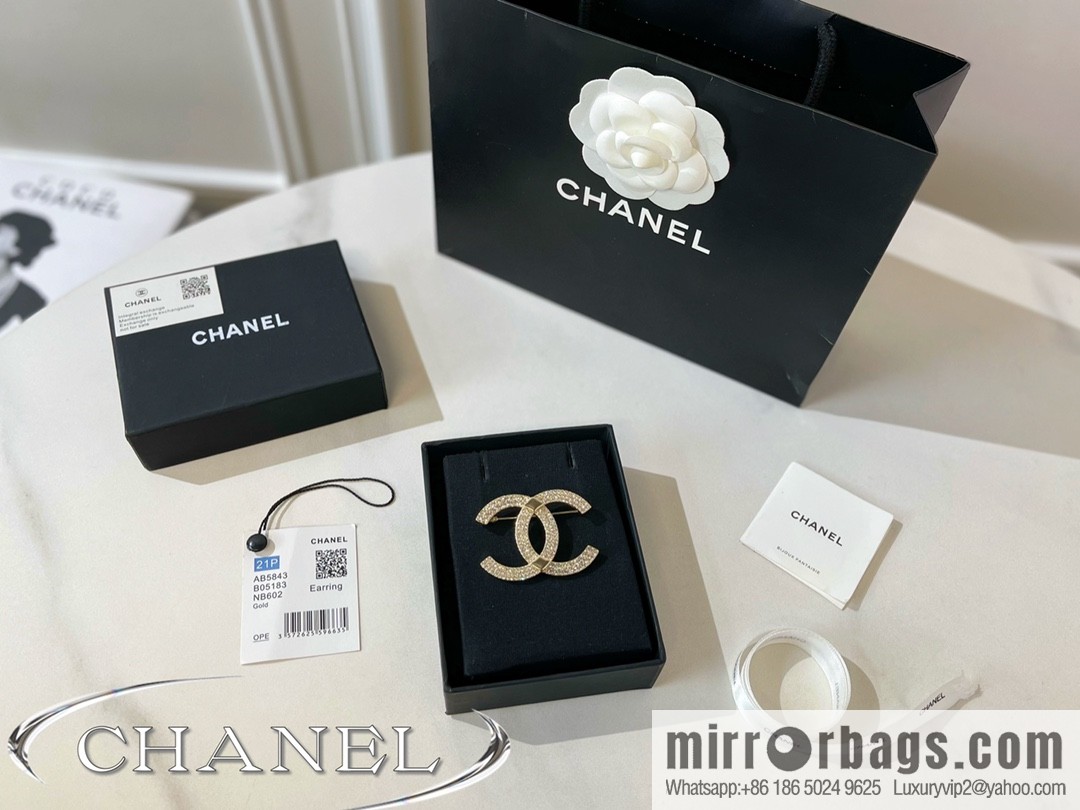 New ☑️ Chanel double c full diamond brooch