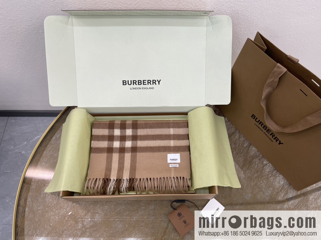 Burberry classic checked cashmere scarf
