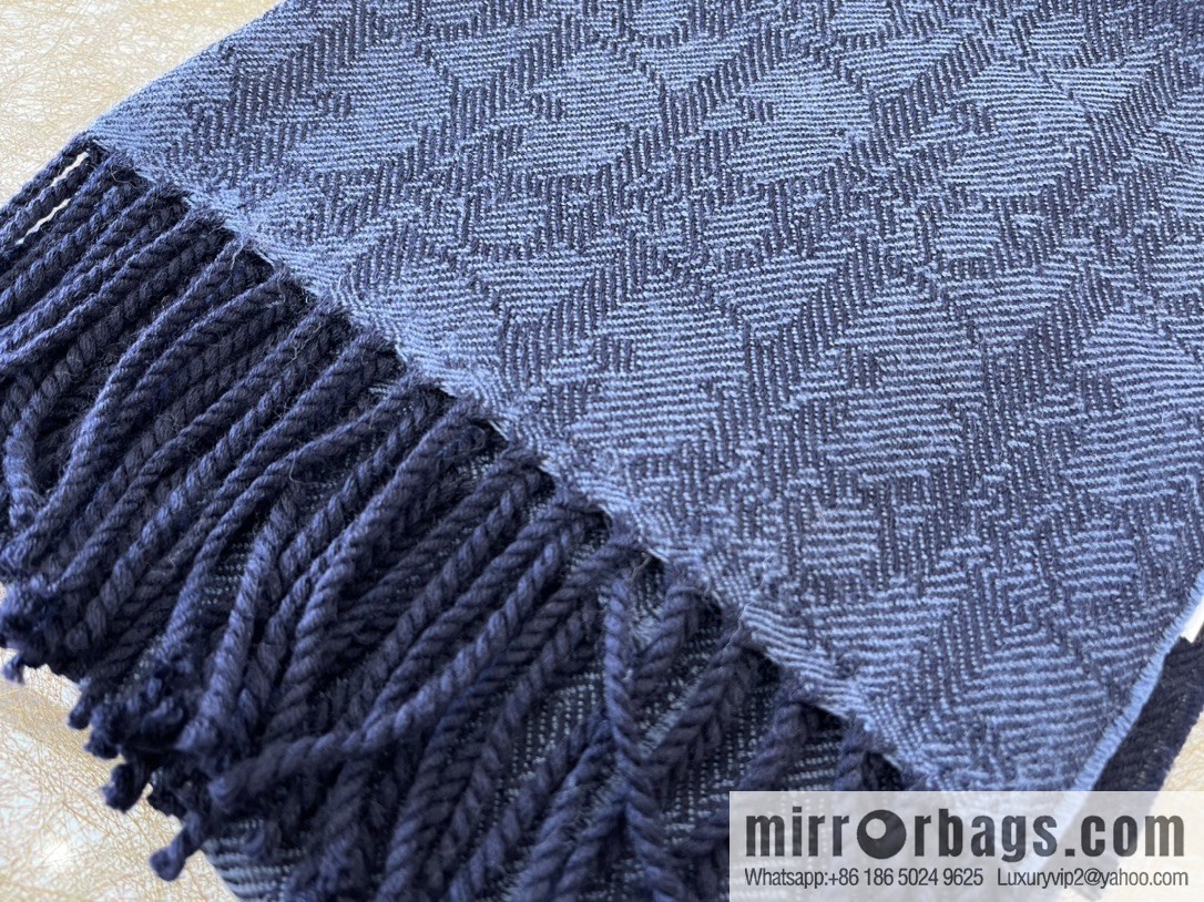 Dior Blue Oblique Print Unisex Scarf