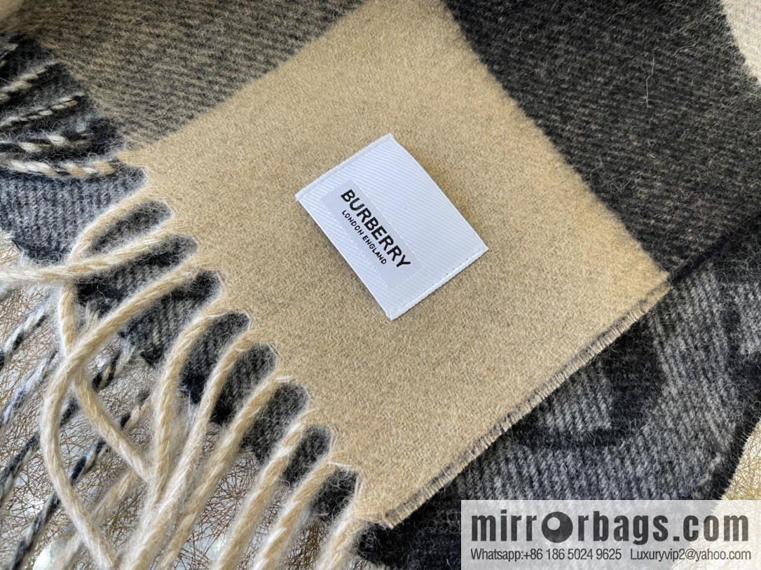 Burberry Jacquard Worsted Cashmere Scarf