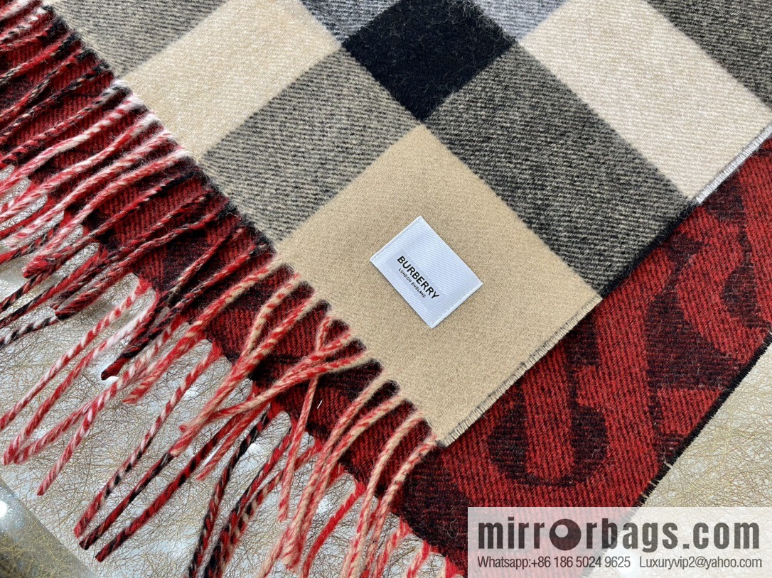 Burberry Jacquard Worsted Cashmere Scarf