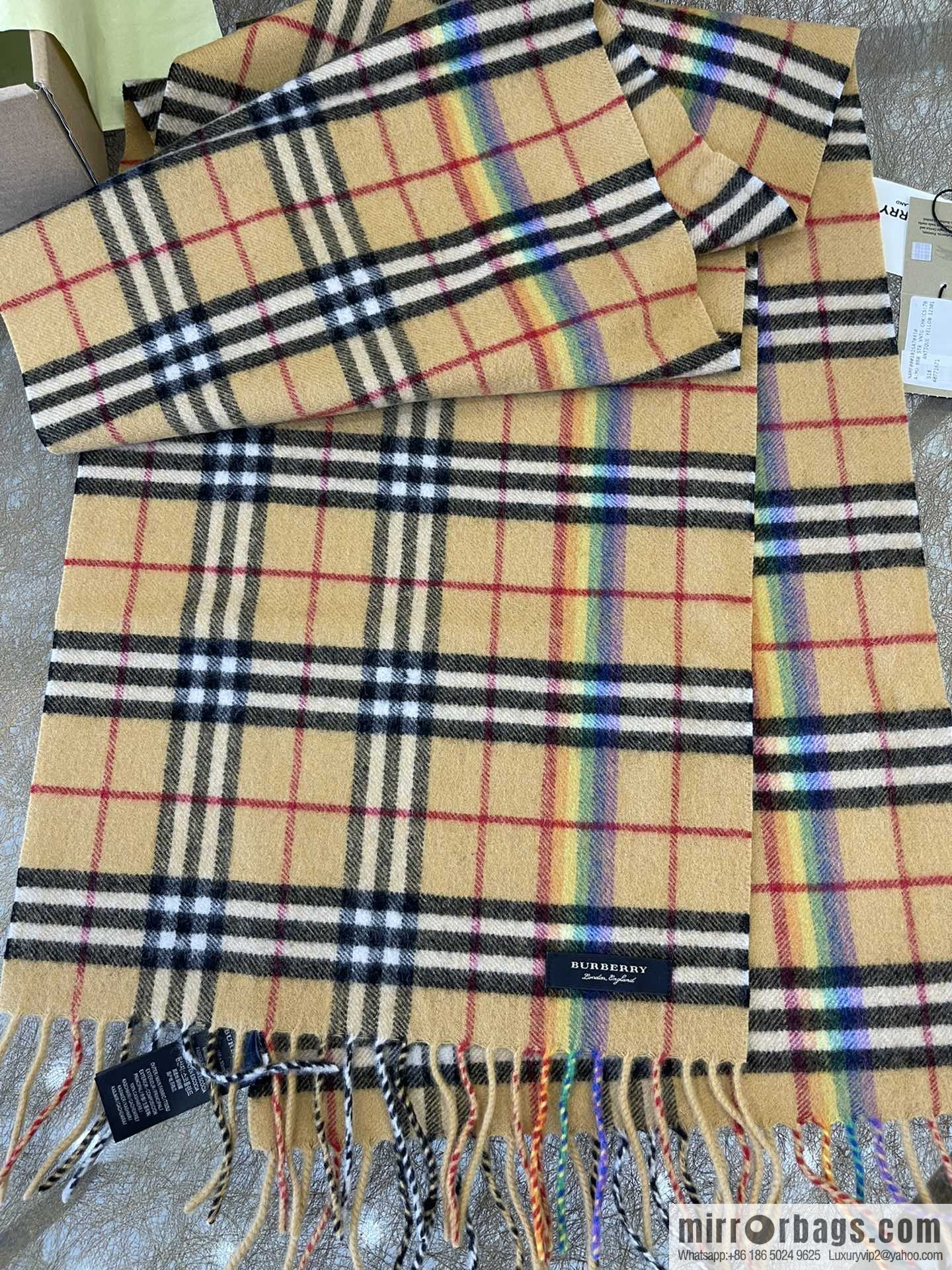 Burberry Rainbow Cashmere Scarf