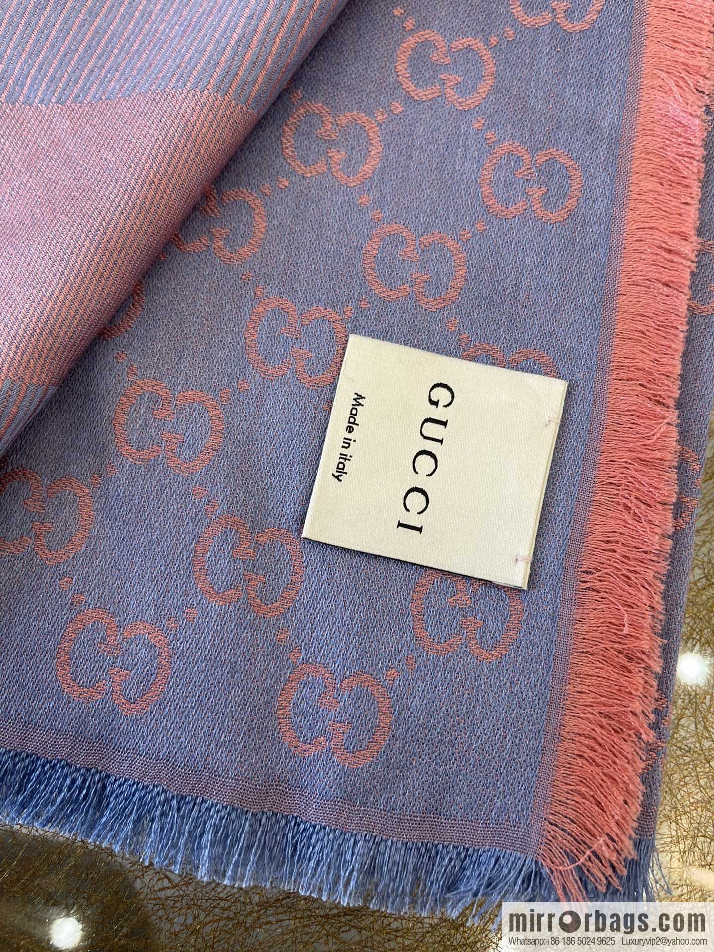 GUCCI Gucci silk-wool blend scarf