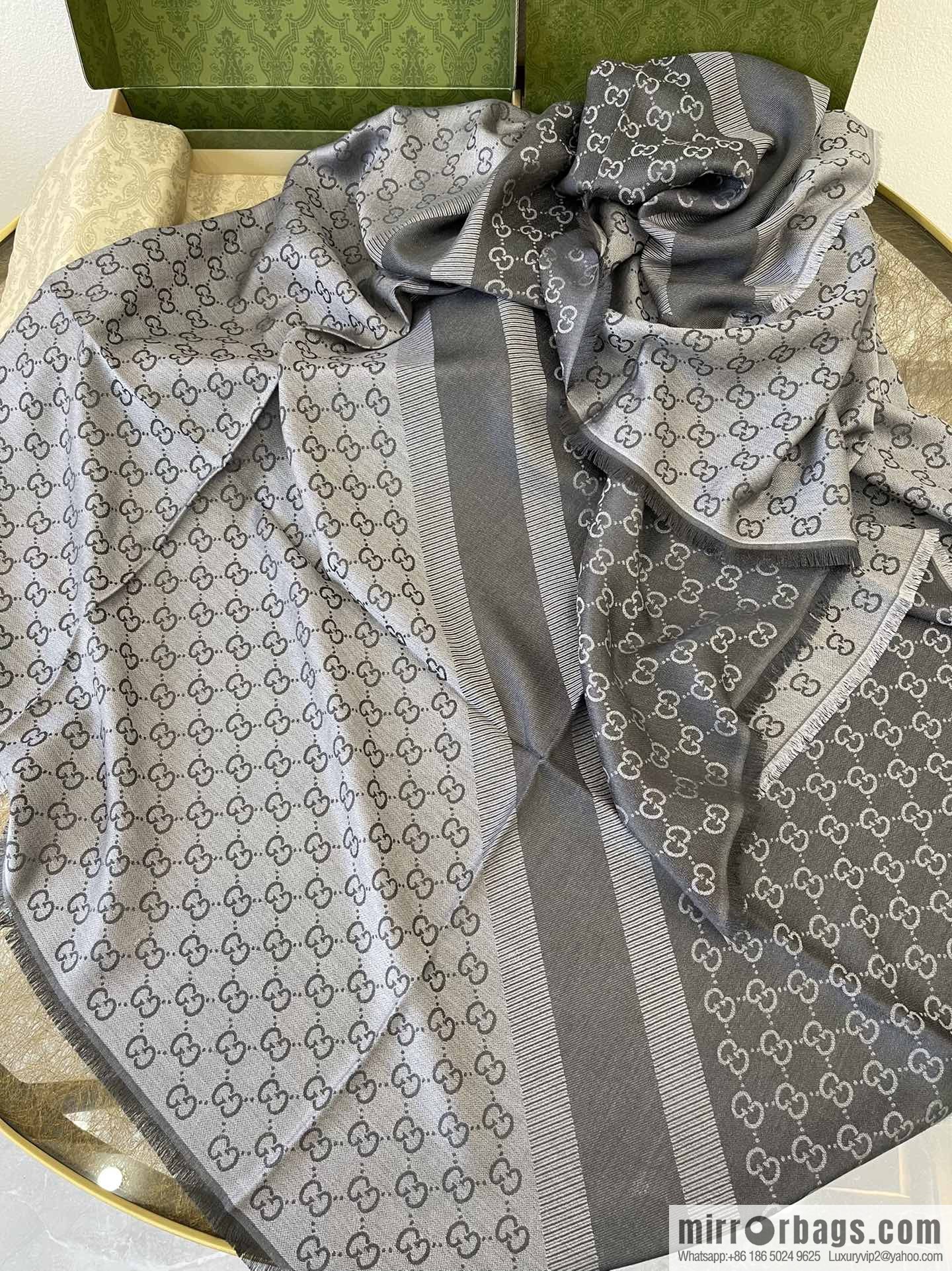 GUCCI Gucci silk-wool blend scarf