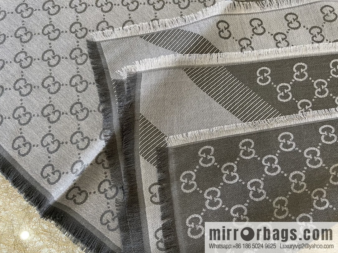 GUCCI Gucci silk-wool blend scarf