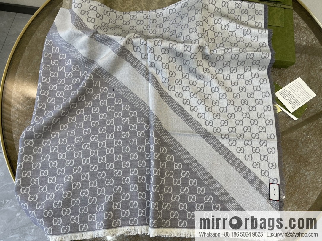 GUCCI Gucci silk-wool blend scarf