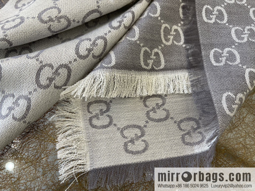 GUCCI Gucci silk-wool blend scarf