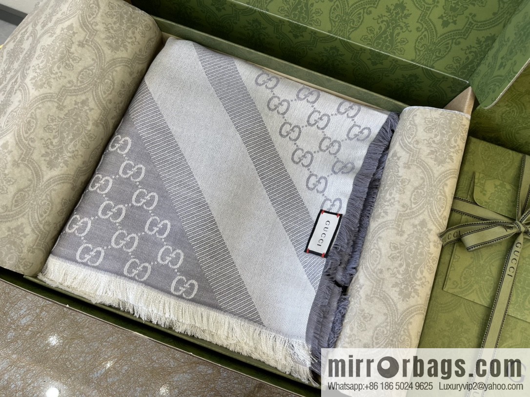 GUCCI Gucci silk-wool blend scarf