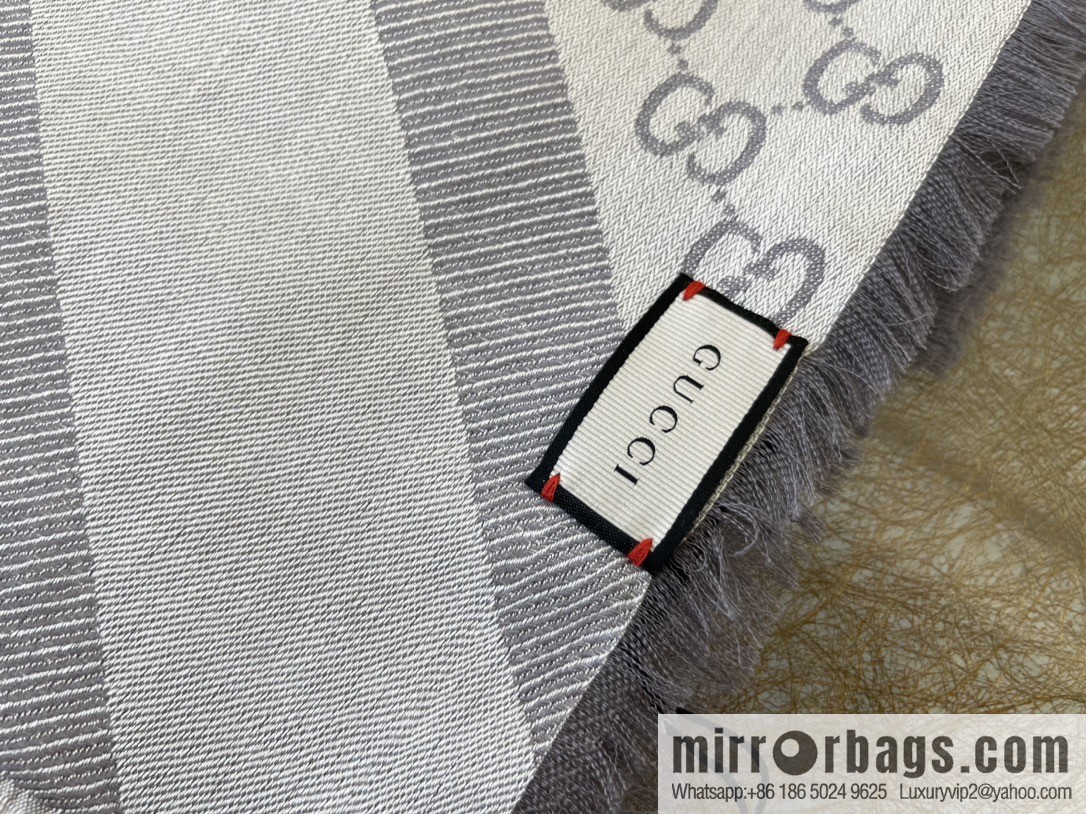 GUCCI Gucci silk-wool blend scarf
