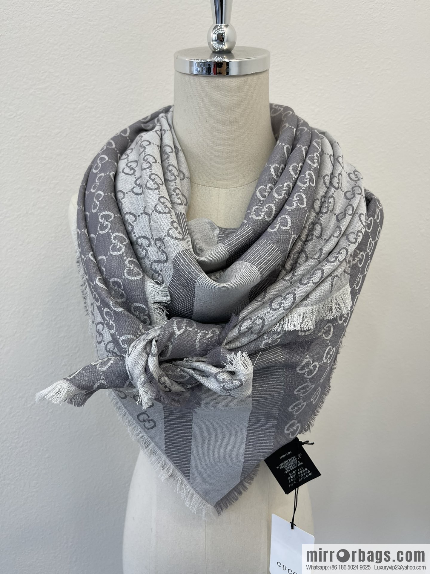 GUCCI Gucci silk-wool blend scarf