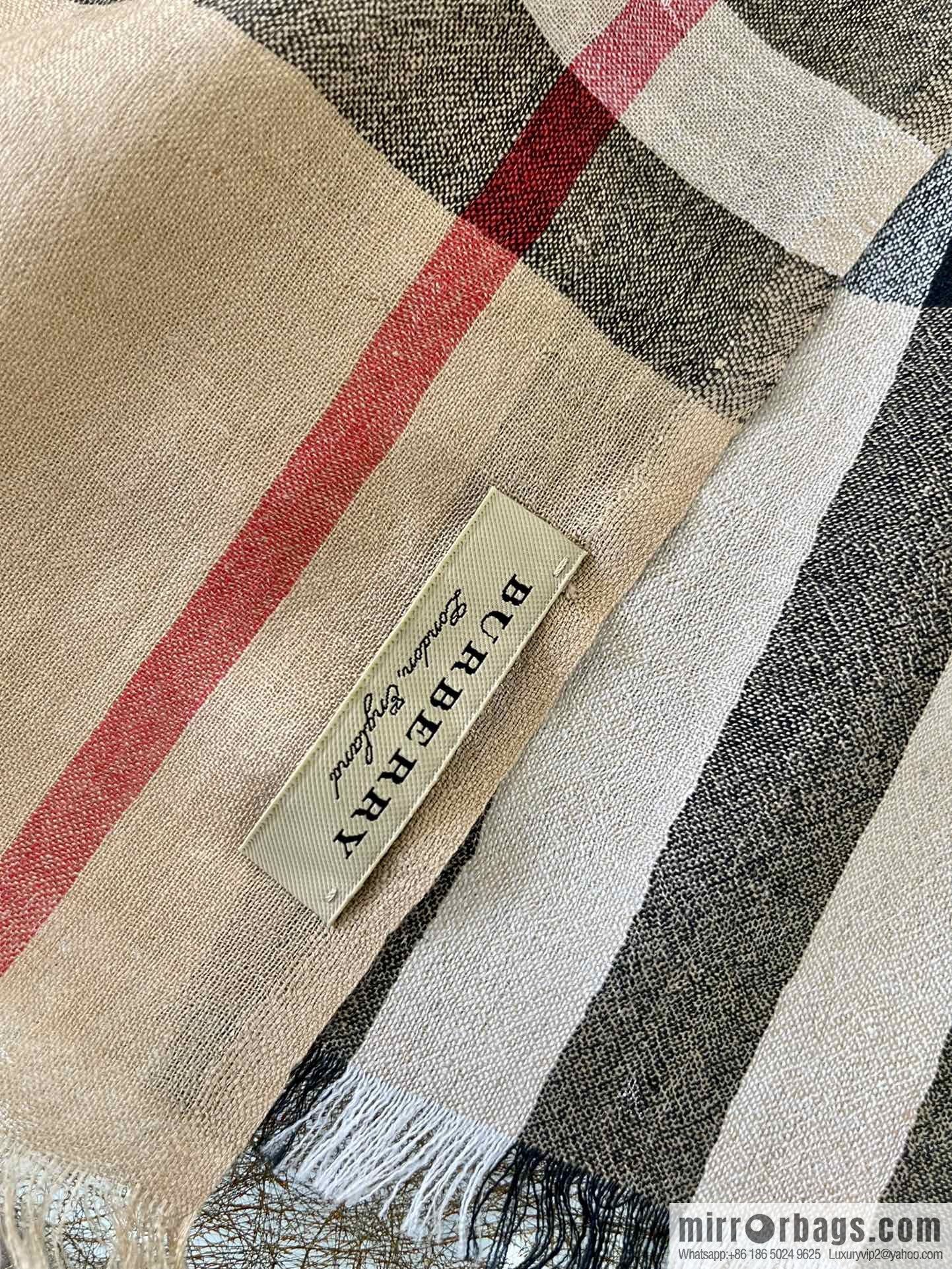 Burberry Burberry Thin Silk Hair Classic Long Towel