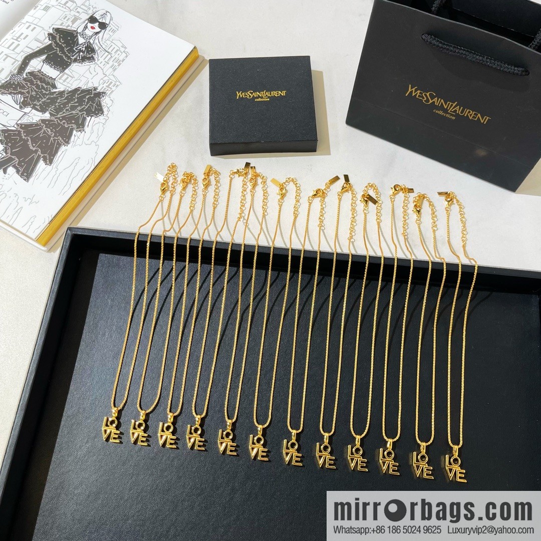 Saint Laurent YSL LOVE necklace