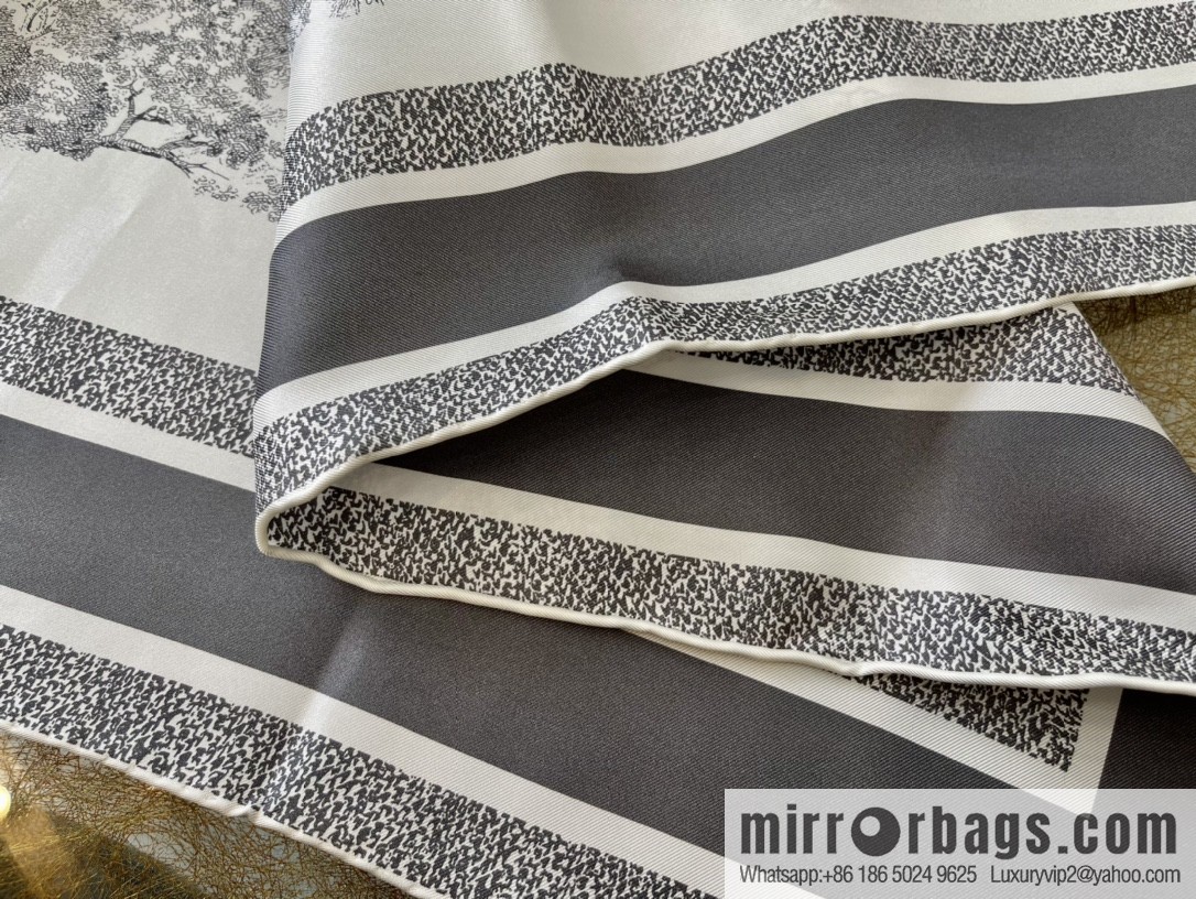 Dior 100% Silk New Sauvage Printed Square Towel