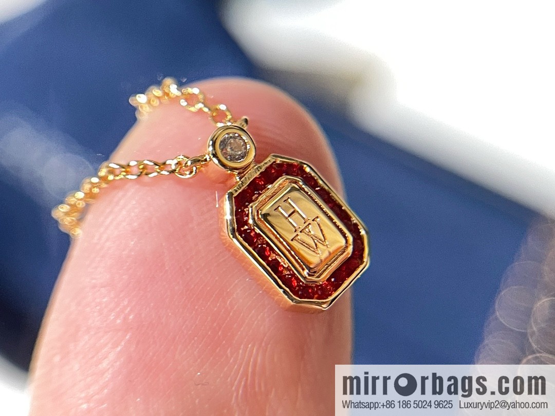 HARRY WINSTON HW Ruby, square necklace