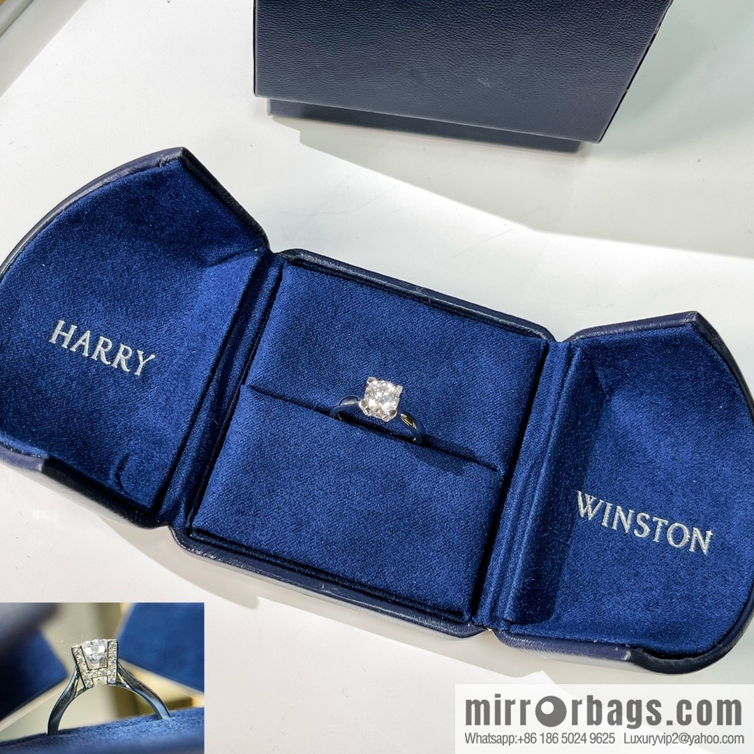 Harry Winston HW Full Diamond W Diamond Ring Diamond Ring