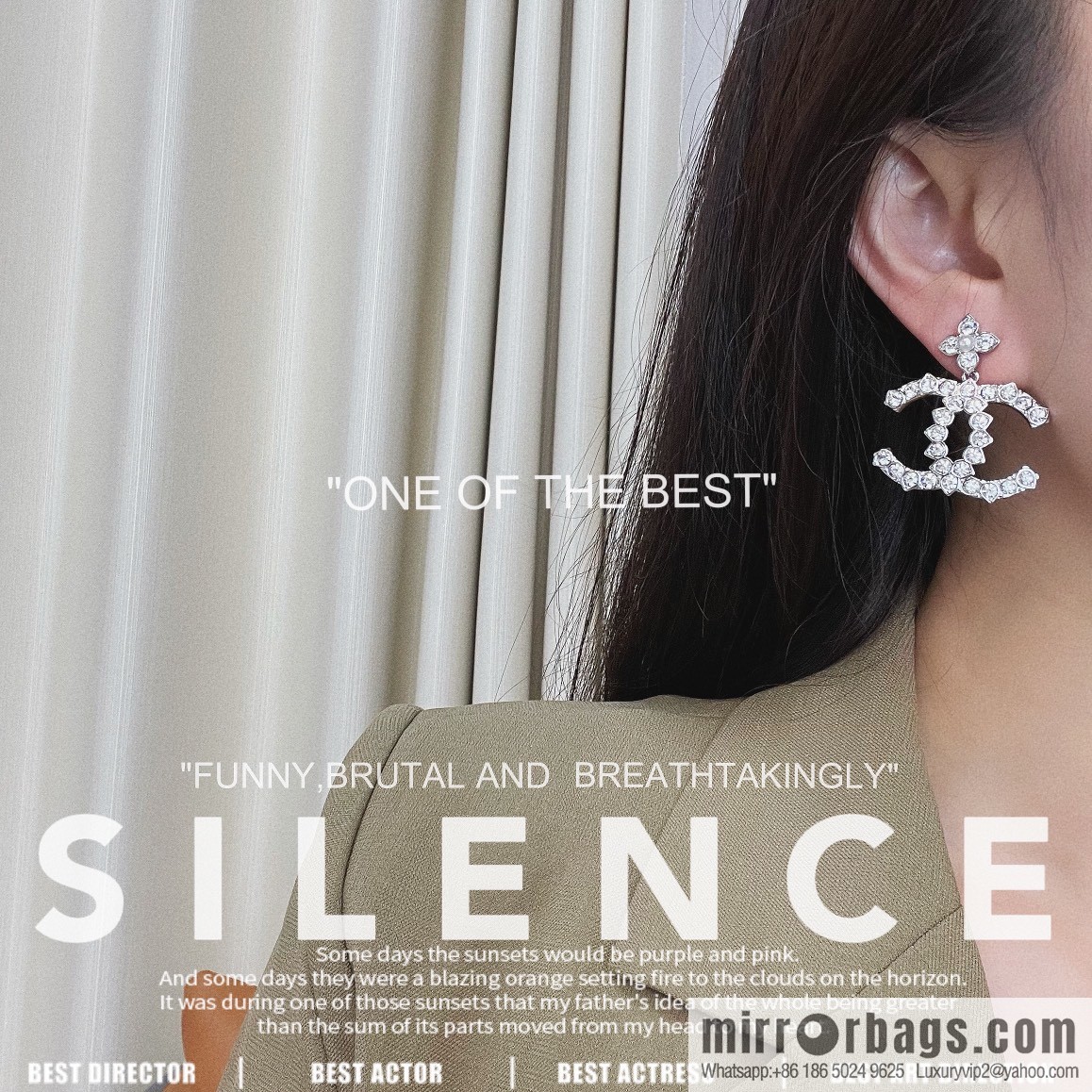 New ☑️ Chanel double c pearl four-leaf clover stud earrings