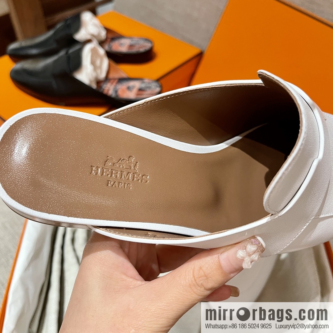 HERMES Hermès 2022 Latest Loafers Half-tow Catena Muller Shoes